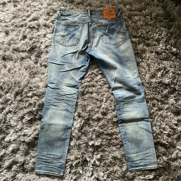 Prps Alaia - Le Sabre Stretch Denim Blue Men's Jeans - Picture 6 of 15